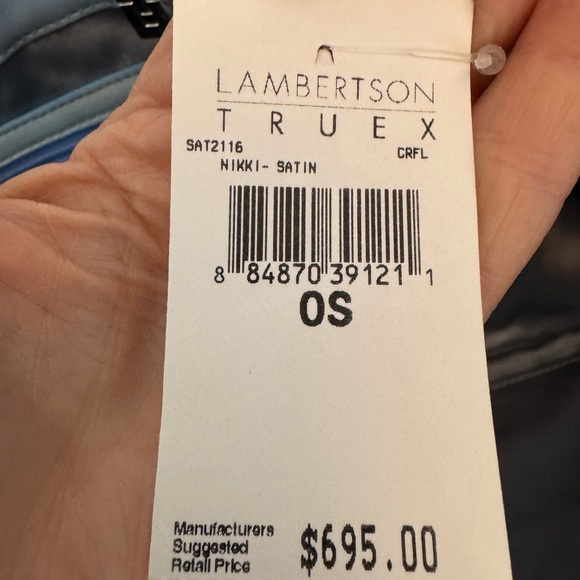 Lambertson Tryex satin clutch bag - Picture 5 of 5